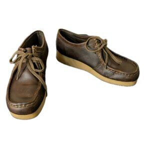 Clarks Padmora Wallabee Loafers Booties Women's Size 7M Brown Leather